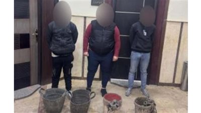 إحباط محاولة 3 أشخاص التنقيب عن الآثار داخل منزل بالدرب الأحمر 