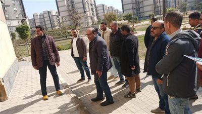 رئيس جهاز حدائق أكتوبر يتفقد مشروع سكن مصر 