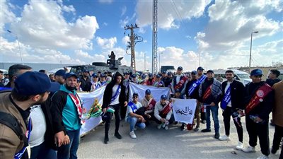 طلاب جامعة بنها يشاركون في وقفات رفح رفضًا لتهجير الفلسطينيين