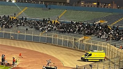 حضور ضعيف لجمهور الزمالك في مباراة بيراميدز بالدفاع الجوي (صور) 