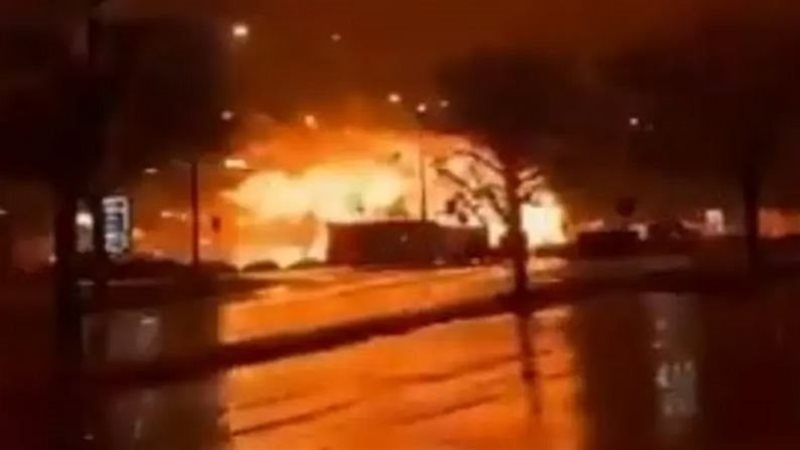 لحظة سقوط طائرة فيلادلفيا،
