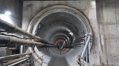  وصول الحفار لـ محطة مترو العريش لبدء أعمال التنفيذ