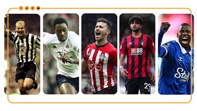 أسرع 5 أهداف في تاريخ الدوري الإنجليزي الممتاز (انفوجراف)