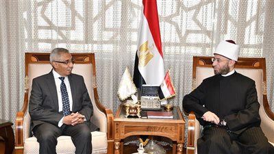 وزير الأوقاف يبحث مع مساعد وزير الخارجية للعلاقات الثقافية التعاون المشترك