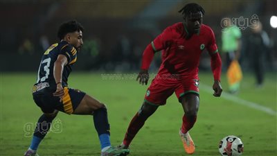  ارنولد ايبا يسجل الهدف الأول لـ مودرن سبورت في شباك الأهلي