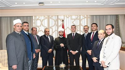 وزير الأوقاف يستقبل رئيس وأعضاء مجلس إدارة نادي قضاة بورسعيد