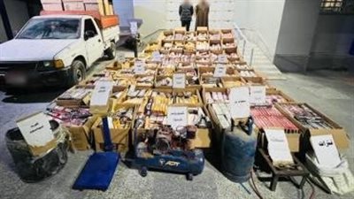 ضبط ورشة لتصنيع الألعاب النارية بداخلها 3 ملايين قطعة بالفيوم