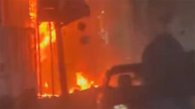 حريق في محل تجاري بمدينة طامية بالفيوم