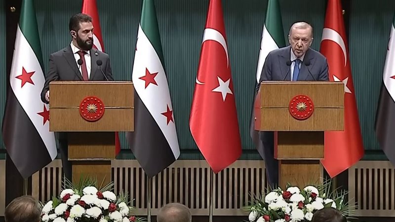 أردوغان والشرع، فيتو