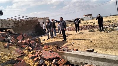 حملات موسعة لإزالة التعديات المخالفة بالحسينية بمحافظة الشرقية 