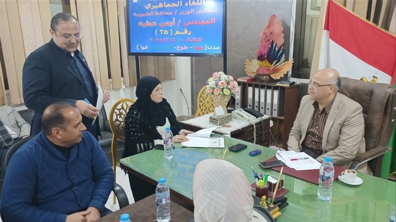 محافظ القليوبية خلال