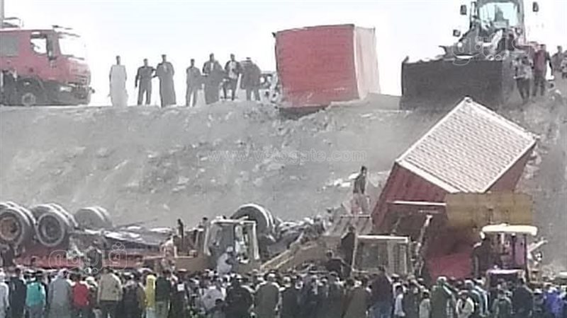حادث انقلاب سيارة
