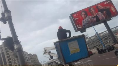 سقوط أعمدة إنارة وأشجار ولافتات إعلانية، نوة الكرم تضرب الإسكندرية برياح شديدة (صور)