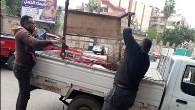 حملات موسعة لإزالة التعديات على الطرق بالمنصورة 