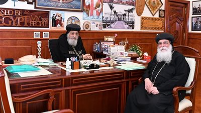 البابا تواضروس يتلقى تقريرا عن أوضاع الخدمة في إيبارشية 6 أكتوبر