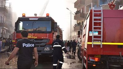 المعاينة: تفحم مخزن للأقمشة اشتعلت فيه النيران بالزاوية الحمراء