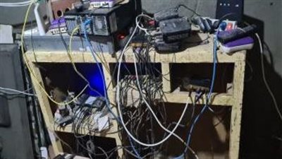 ضبط محطتي بث تليفزيوني لاسلكية لإعادة بث القنوات المشفرة بدون ترخيص بالشرقية 