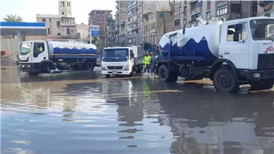 رفع حالة الطوارئ القصوى والاستعدادات لمواجهة الأمطار بالإسكندرية 