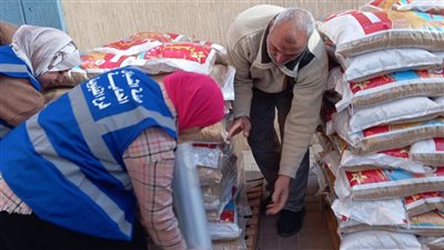 من القليوبية لـ غزة، 15 طن مساعدات من 