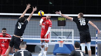 رجال طائرة الأهلي يفوز على سبورتنج في الدوري