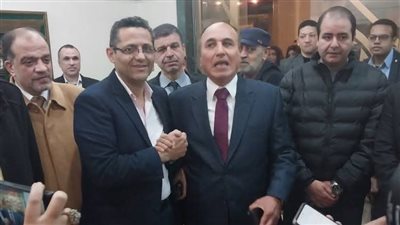 عبد المحسن سلامة يزور نقيب الصحفيين في مكتبه عقب ترشحه لنفس المنصب (صور)