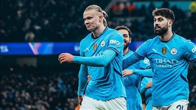 هالاند يسجل الهدف الأول لمان سيتي في مرمى ريال مدريد 