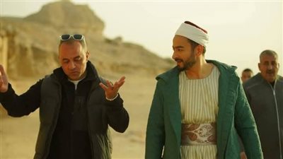 تصوير المشاهد الخارجية لمسلسل المداح بصحراء وادي الريان في الفيوم 