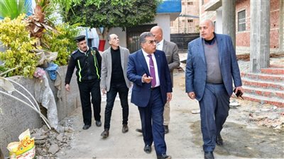 محافظ الدقهلية يتفقد أعمال إنشاء وحدة مرور ميت غمر