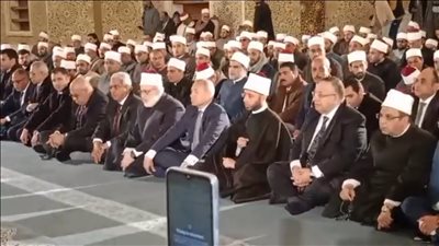 شاهد، احتفالية ليلة النصف من شعبان بمسجد مصر الكبير