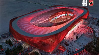يسع 42 ألف مشجع، شركة القلعة الحمراء تستعرض مزايا استاد الأهلي الجديد