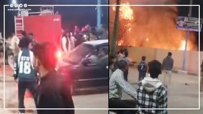 العناية الإلهية تنقذ نادي إبشواي الرياضي بالفيوم من حريق مدمر (صور)