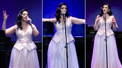  بدأتها بأنشودة إيزيس، أميرة سليم تمتع جمهورها بروائع مصرية وعالمية في عيد الحب (صور)