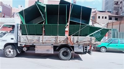 توزيع 119 حاوية معدنية جديدة لدعم منظومة النظافة بمراكز الدقهلية