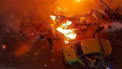 السيطرة على حريق نشب في محمصة بالإسكندرية (صور)