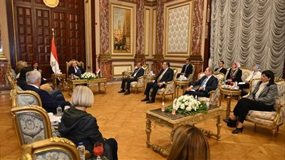 خلال لقاء بمجلس الشيوخ، وفد البرلمان الأوروبي يشيد بجهود مصر لوقف إطلاق النار بغزة