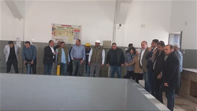 وفد إسكان النواب في جولة تفقدية بمحطة مياه فريال بمدينة أسوان