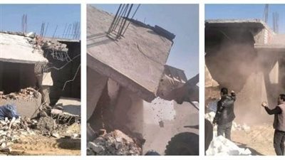 إزالة أبنية مخالفة بالحسينية وههيا وأبو حماد في الشرقية 