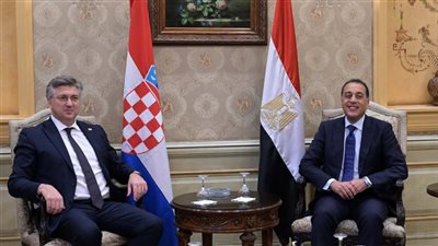 رئيس الوزراء يستقبل نظيره الكرواتي والوفد المرافق 