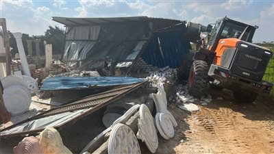 تنفيذ إزالة لـ 13 حالة تعدٍّ بمدينة أبوصوير في الإسماعيلية (صور) 