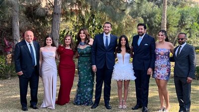 هاني رمزي يحتفل بخطوبة ابنه شادي 