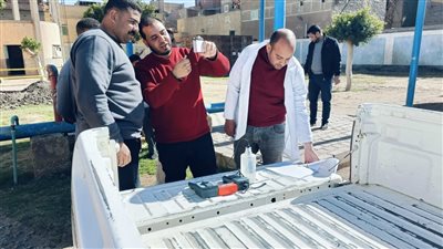 لجنة مكبرة لمراجعة كفاءة تشغيل وصيانة محطات مياه الشرب بسوهاج