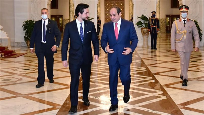 السيسي وولي عهد الأردن.فيتو