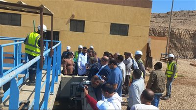  إسكان النواب تتفقد محطة معالجة الحاجر في إدفو بأسوان