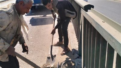 بدء تدعيم فواصل كوبرى أكتوبر بغمرة