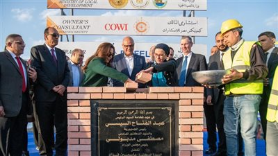 بعد وضع حجر الأساس، وزيرا البيئة والتنمية المحلية يعددان مكاسب المحطة الوسيطة بمرصفا بنها 