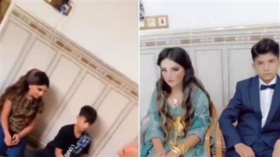  حفل زواج طفلين يبلغان 12 عاما يثير الغضب فى العراق ( فيديو)