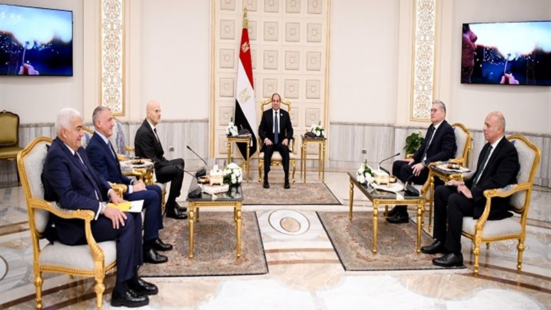 السيسي يستقبل رئيس