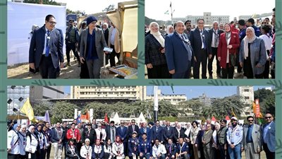 رئيس جامعة القاهرة يفتتح المهرجان الكشفي والإرشادى للجوالة