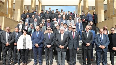وزير التعليم العالى يتفقد جامعة المنوفية الأهلية 
