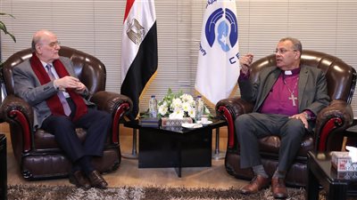رئيس الإنجيلية يستقبل الأمين العام لمجلس كنائس الشرق الأوسط
